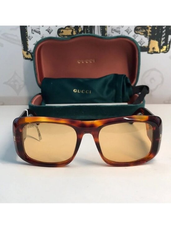 New Authentic Gucci Tortoiseshell Sunglasses with Brown Lenses GG1251s 002 main image 6